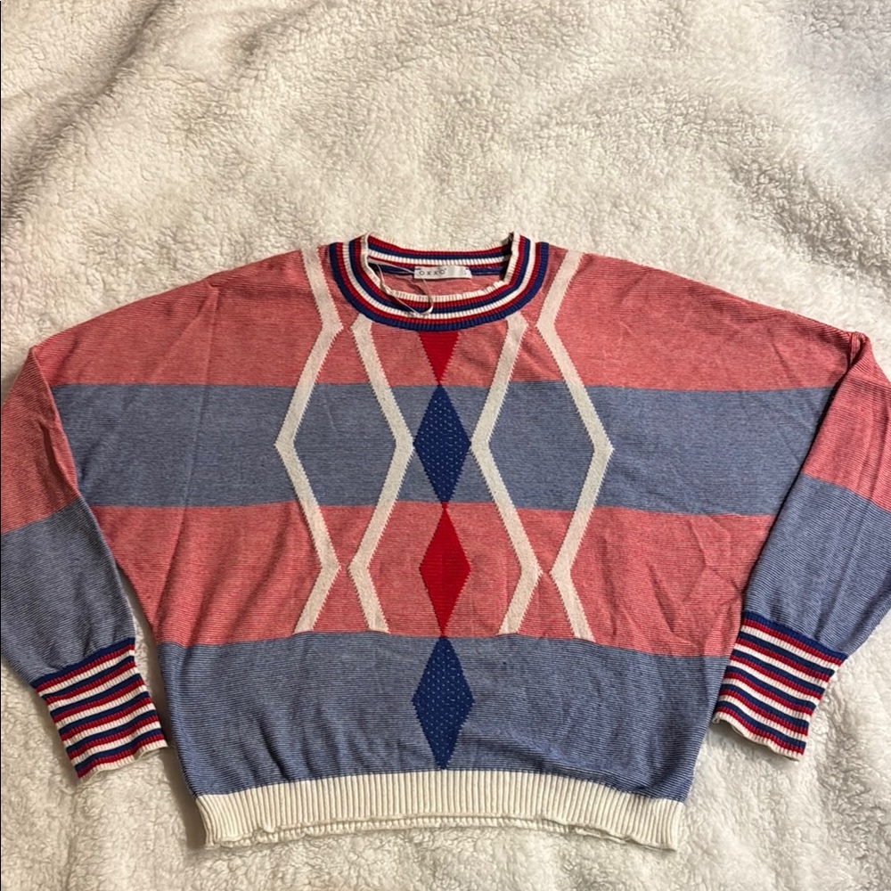 Colorful Geometric Sweater